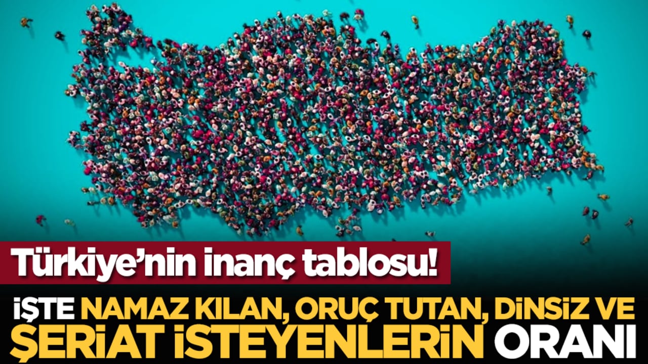 Türkiye’nin inanç tablosu: İşte namaz kılan, oruç tutan, dinsiz ve şeriat isteyenlerin oranı