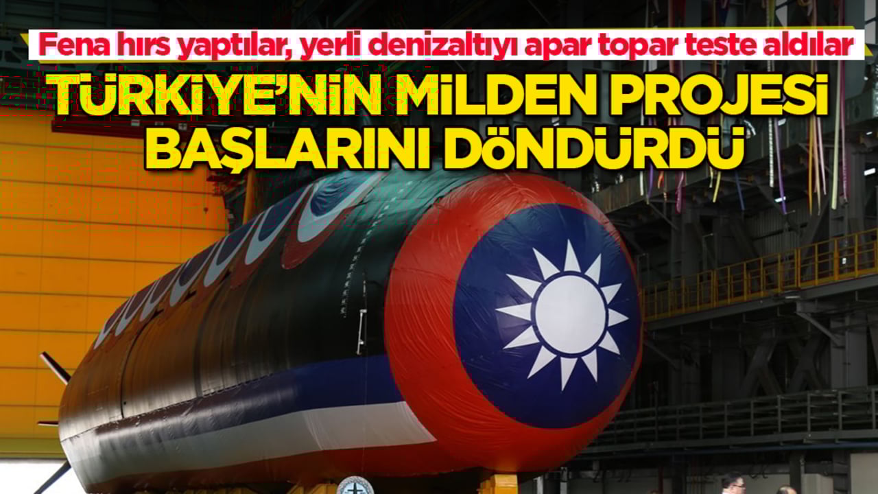 Türkiye’nin MİLDEN projesi başlarını döndürdü! Fena hırs yaptılar, yerli denizaltıyı apar topar teste aldılar