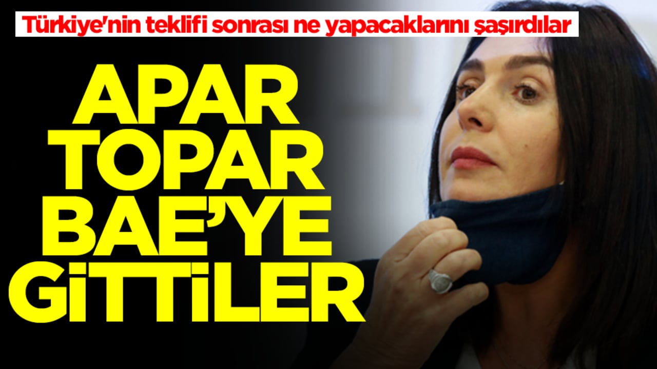 Türkiye'nin teklifi sonrası ne yapacaklarını şaşırdılar: Apar topar BAE'ye gidildi