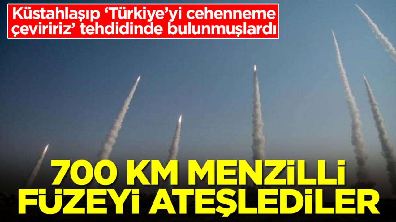 'Türkiye'yi cehenneme çeviririz' diyen ülke 700 km menzilli füzeyi ateşledi