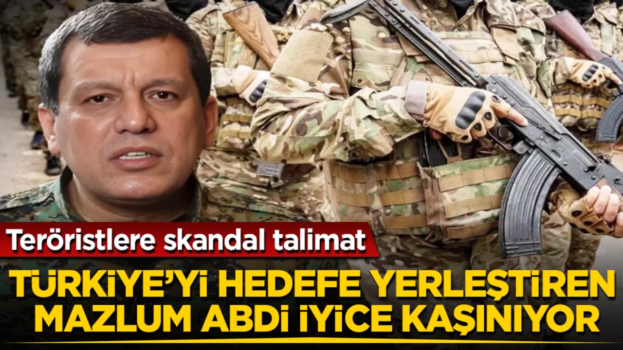 Türkiye’yi hedefe yerleştiren Mazlum Abdi iyice kaşınıyor! Teröristlere skandal talimat