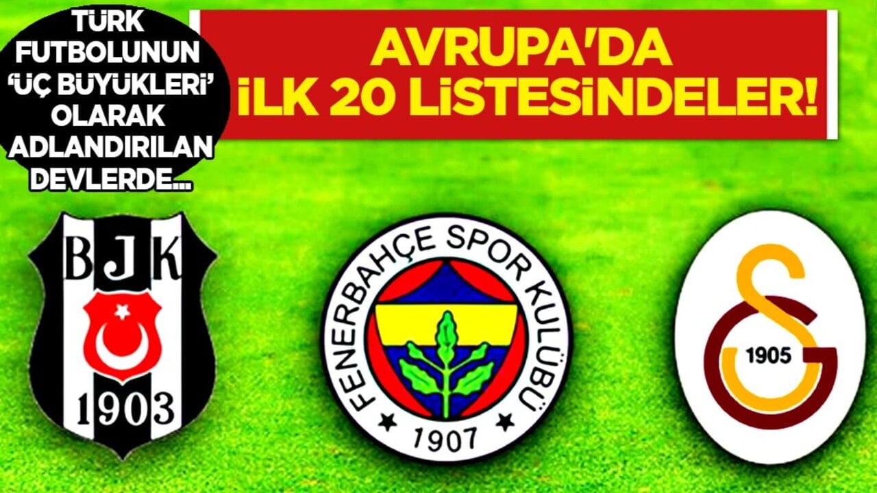 'Üç büyükler'in YouTube kanalları, Avrupa'da ilk 20'de! 20 milyon barajı bile aşıldı...