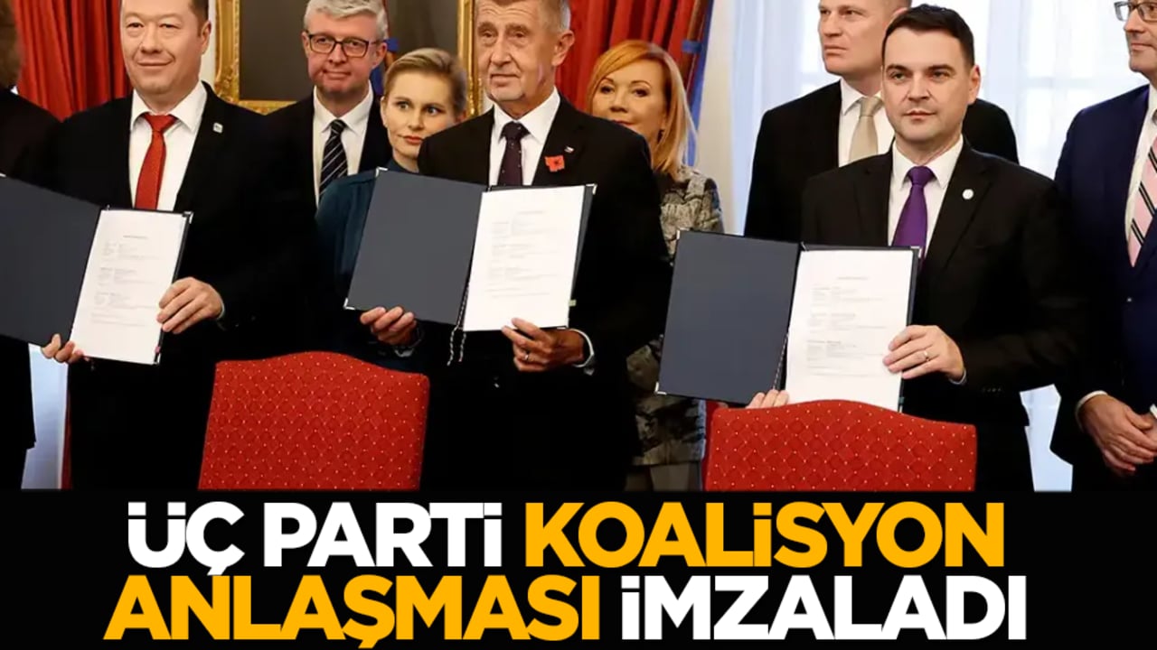 Üç parti koalisyon anlaşması imzaladı