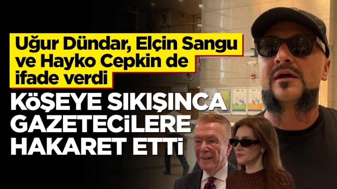 Uğur Dündar, Elçin Sangu ve Hayko Cepkin de Ahbap soruşturmasında ifade verdi... Hayko Cepkin köşeye sıkışınca gazetecilere hakaret etti