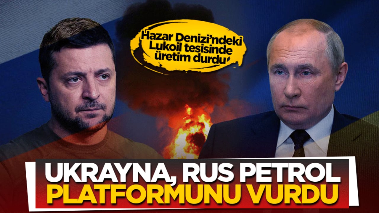 Ukrayna’dan Rus petrol platformuna kritik saldırı: Üretim durdu