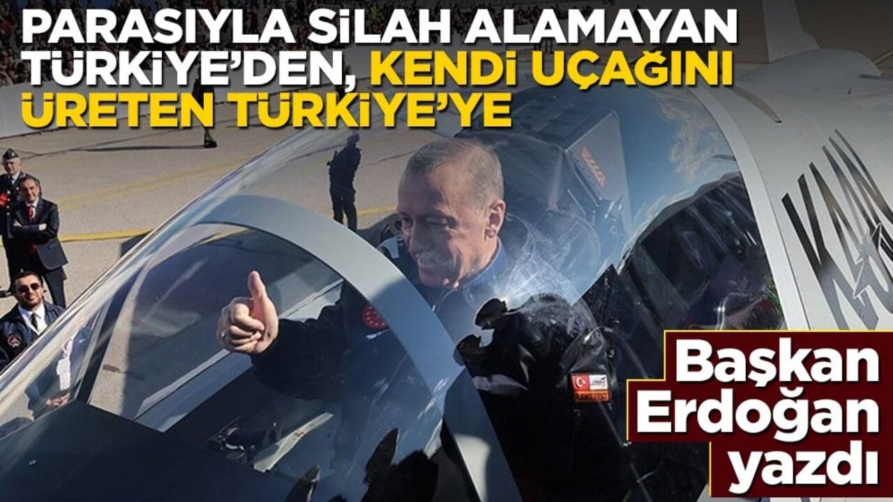 "Umudun sesini yükseltiyoruz" diyen Erdoğan: Parasıyla silah alamayan ülkeden kendi uçağını üreten ülkeye dönüştük
