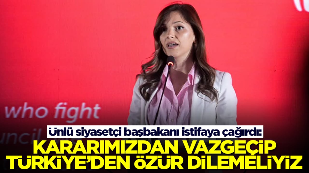 Ünlü siyasetçi başbakanı istifaya çağırdı: Kararımızdan dönüp Türkiye'den özür dilemeliyiz
