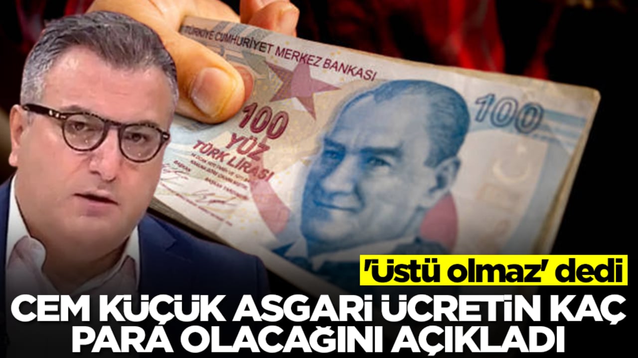 'Üstü olmaz' dedi: Cem Küçük asgari ücretin kaç para olacağını Türkiye'ye ilan etti