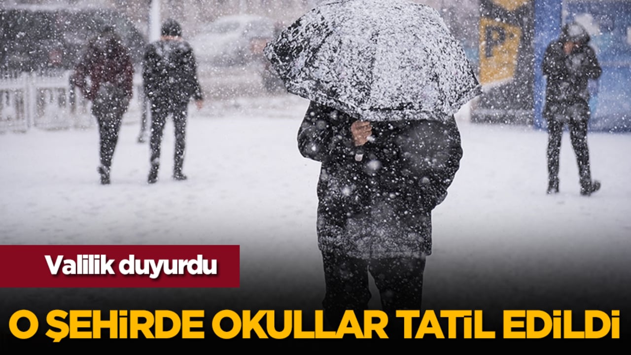 Valilik duyurdu: O şehirde okullar tatil edildi