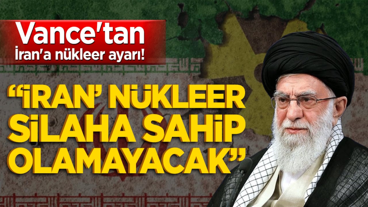 Vance'tan İran'a nükleer ayarı! "Diplomasi istiyoruz ama masada her seçenek var!"
