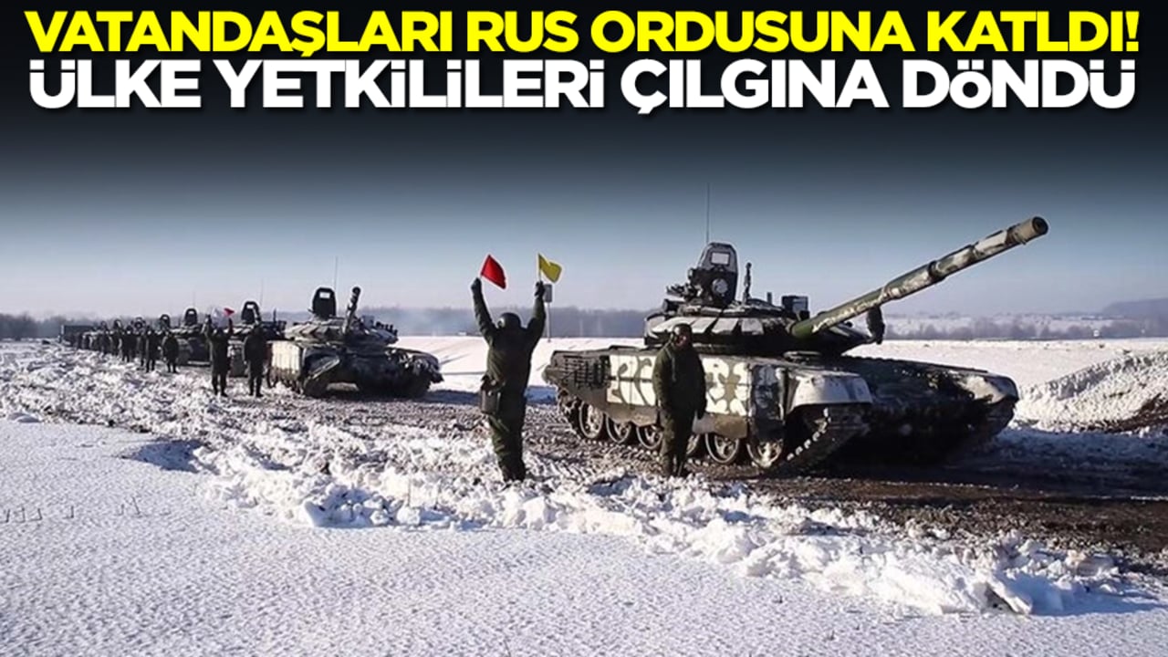 Vatandaşları Rus ordusuna katıldı! Ülke yetkilileri çılgına döndü