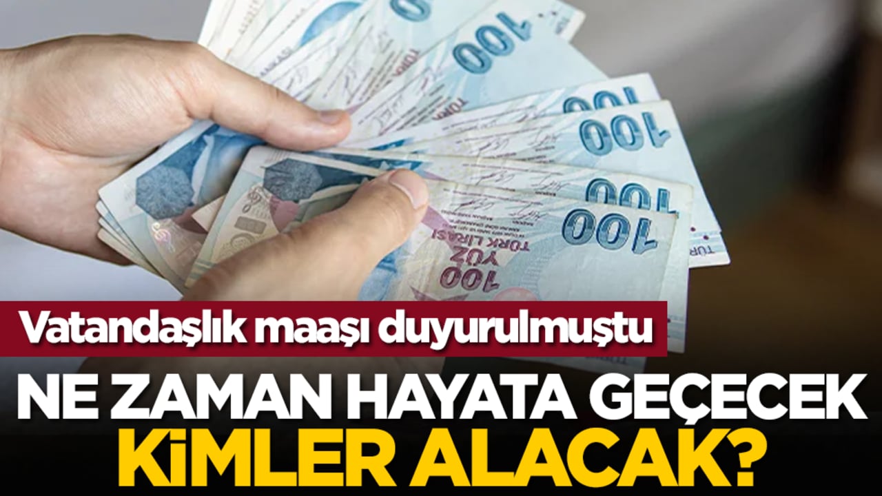 Vatandaşlık maaşı duyurulmuştu: Ne zaman hayata geçecek, kimler alacak?