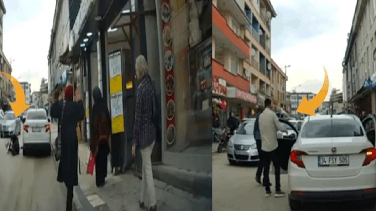Yayayı ezip kaçarken böyle şoför değiştirdiler!