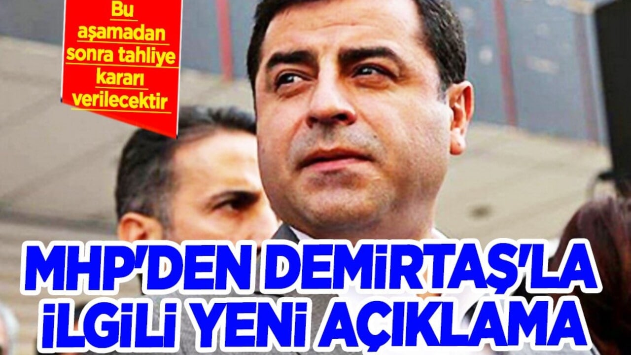 Yeni açıklama: MHP'den Demirtaş'la ilgili tahliye kararı verilecektir! Üst düzey isminden Demirtaş mesajı...