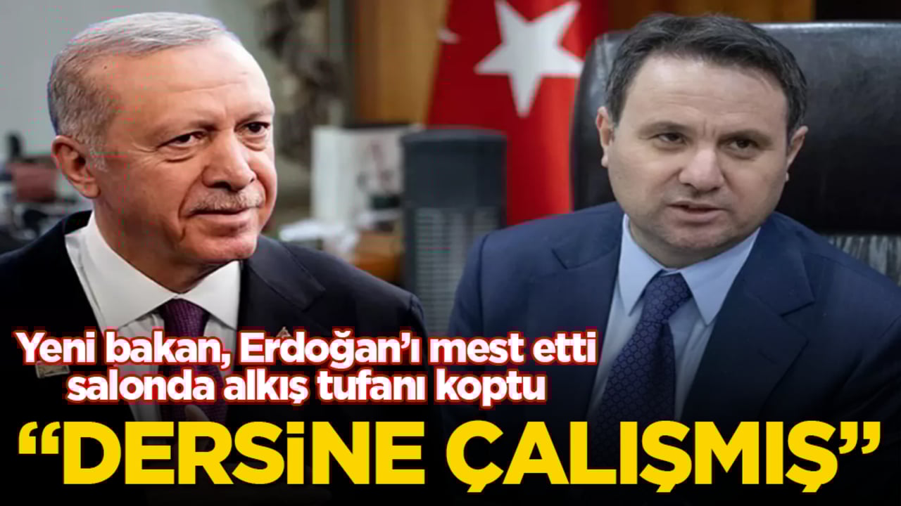 Yeni bakan, Tayyip Erdoğan’ı mest etti, salonda alkış tufanı koptu: Dersine çalışmış
