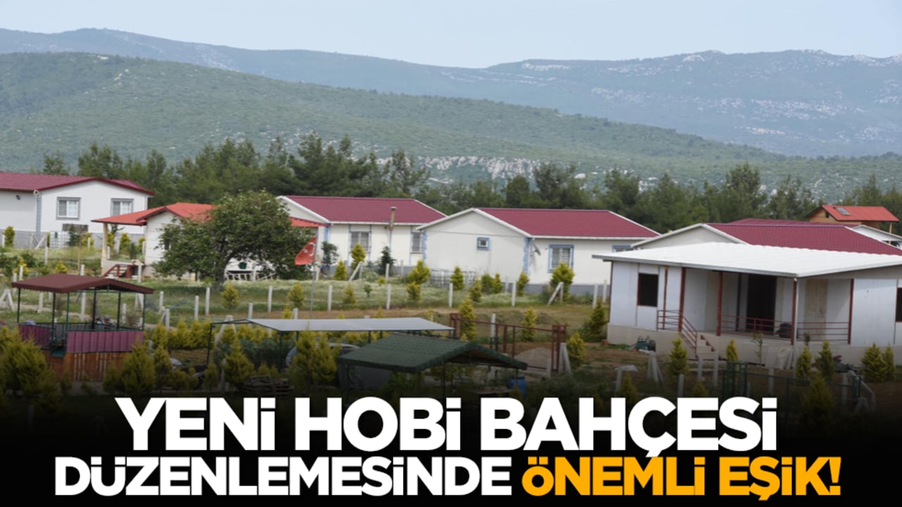 Yeni hobi bahçesi düzenlemesinde önemli eşik!