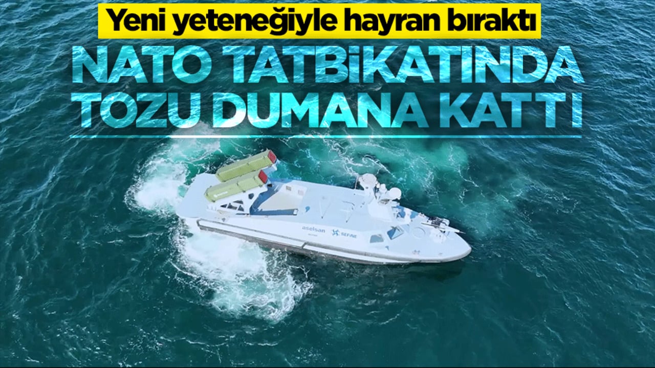 Yeni yeteneğiyle hayran bıraktı! MARLİN, NATO tatbikatında tozu dumana kattı