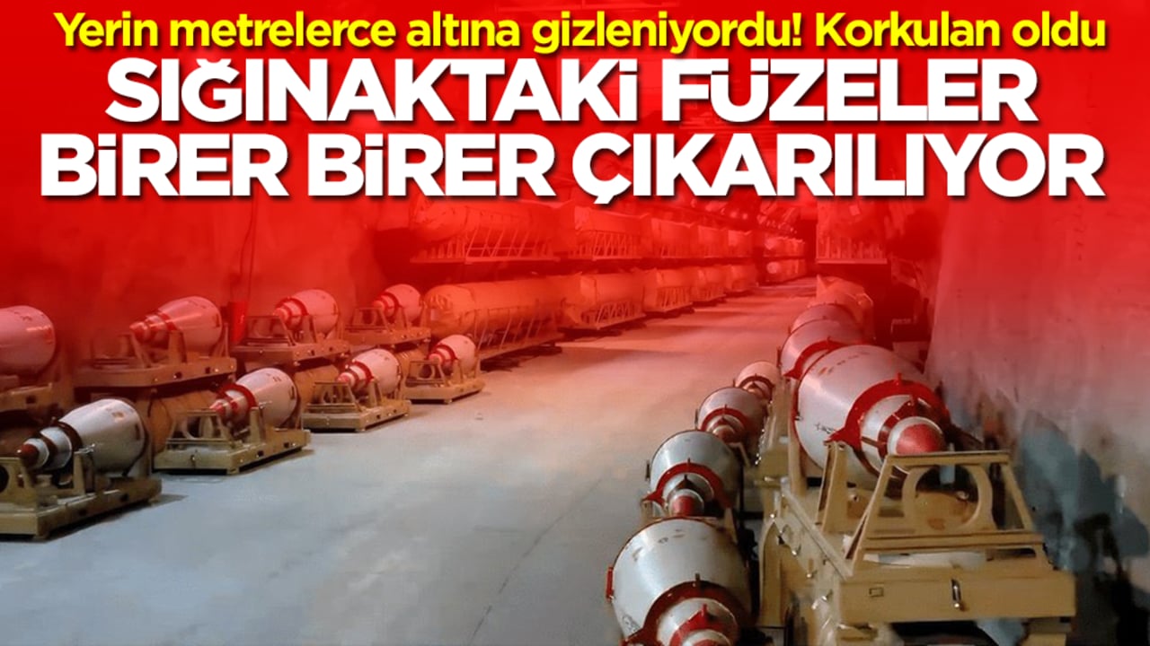 Yerin metrelerce altına gizleniyordu! Korkulan oldu: Sığınaktaki füzeler birere birer çıkarılıyor