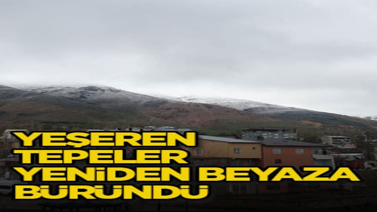 Yeşeren tepeler yeniden beyaza büründü