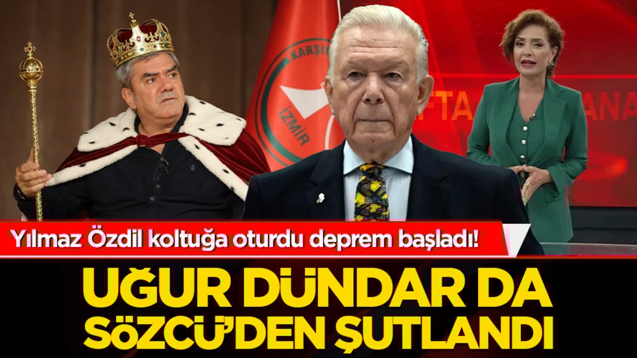 Yılmaz Özdil koltuğa oturdu deprem başladı! Uğur Dündar da Sözcü’den şutlandı