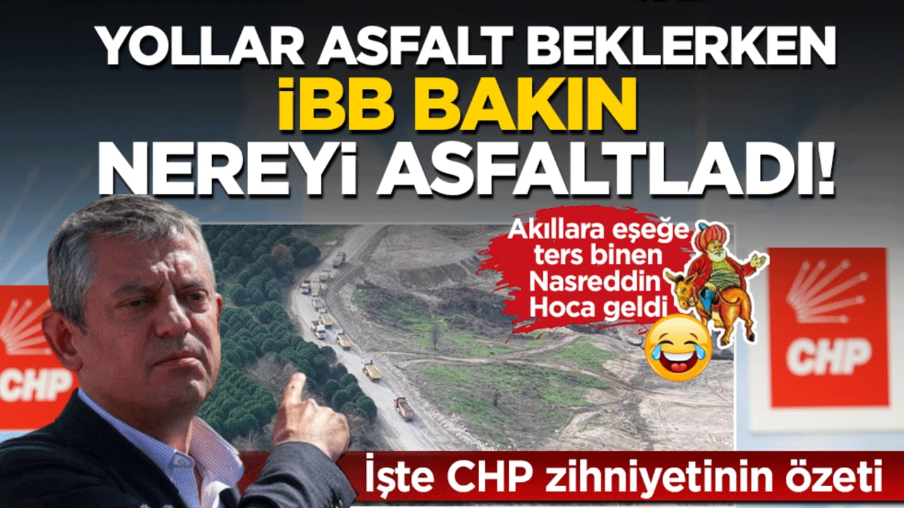 Yollar asfalt beklerken İBB bakın nereyi asfaltladı: Akıllara eşeğe ters binen Nasreddin Hoca geldi