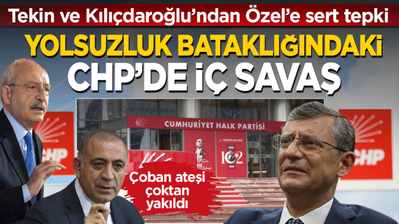 Yolsuzluk bataklığındaki CHP’de iç savaş! Tekin’den Kılıçdaroğlu’na destek mesajı: Artık kimse konforlu alan bulamayacak