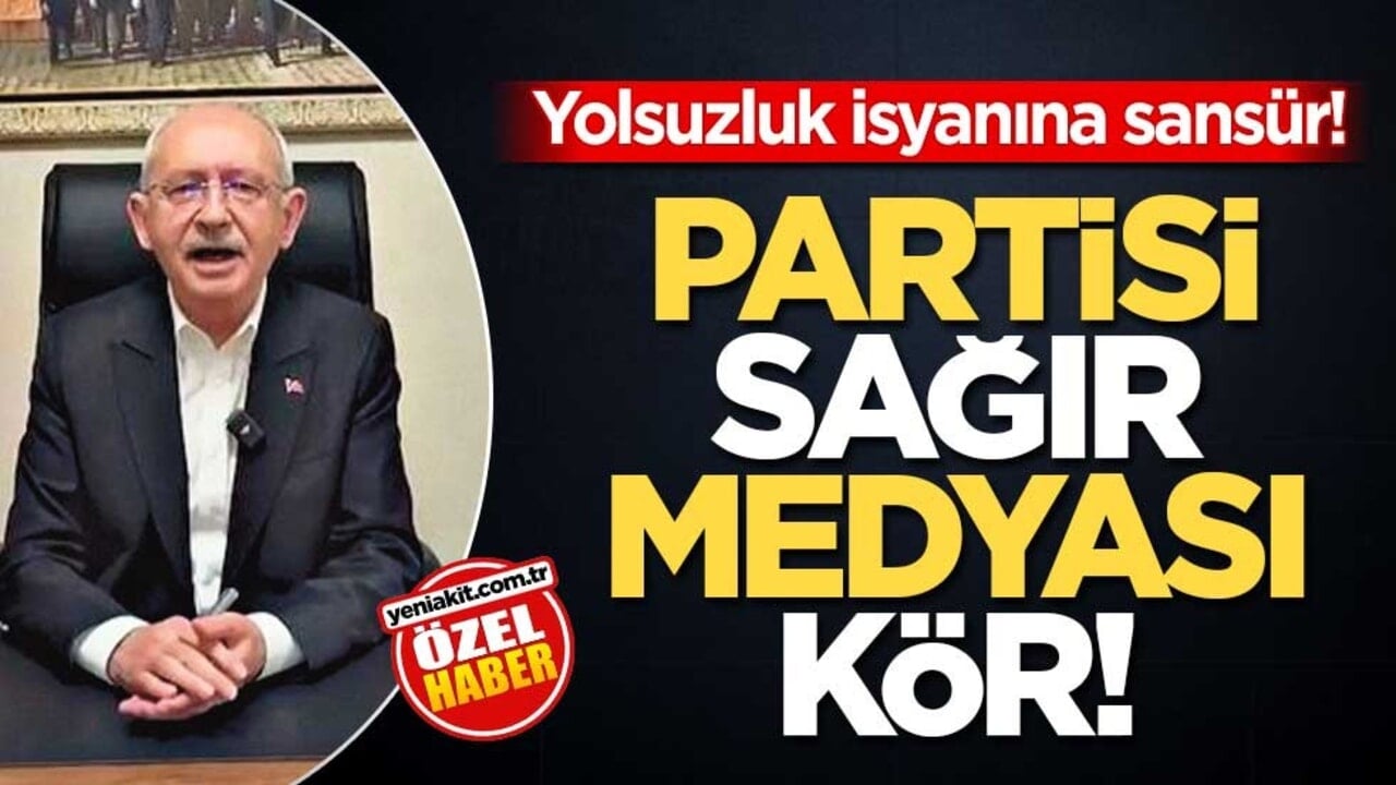 Yolsuzluk isyanına sansür! Partisi sağır medyası kör!
