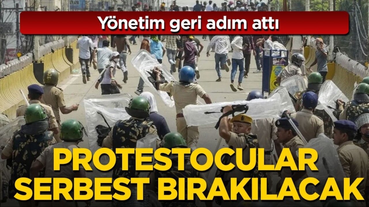 Yönetim geri adım attı! Protestocular serbest bırakılacak