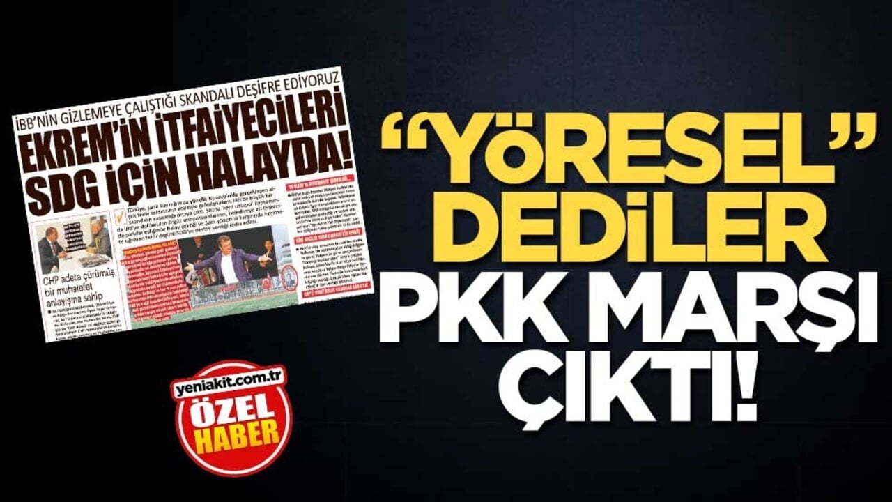 "Yöresel" dediler PKK marşı çıktı!
