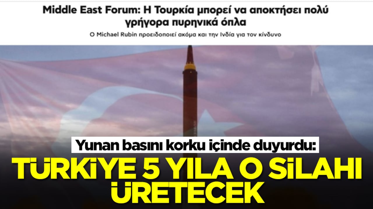 Yunan basını korku içinde duyurdu: Türkiye 5 yıla o silahı üretecek