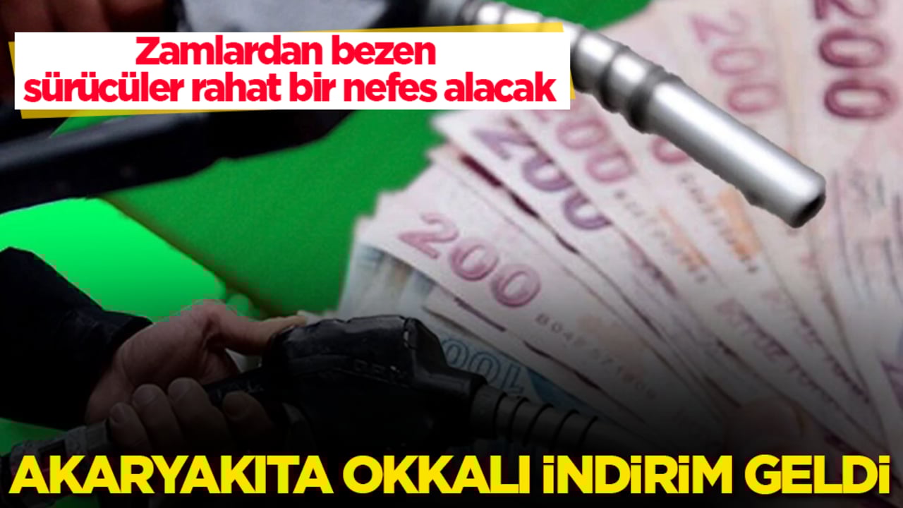 Zamlardan bezen sürücüler rahat bir nefes alacak! Akaryakıta okkalı indirim geldi