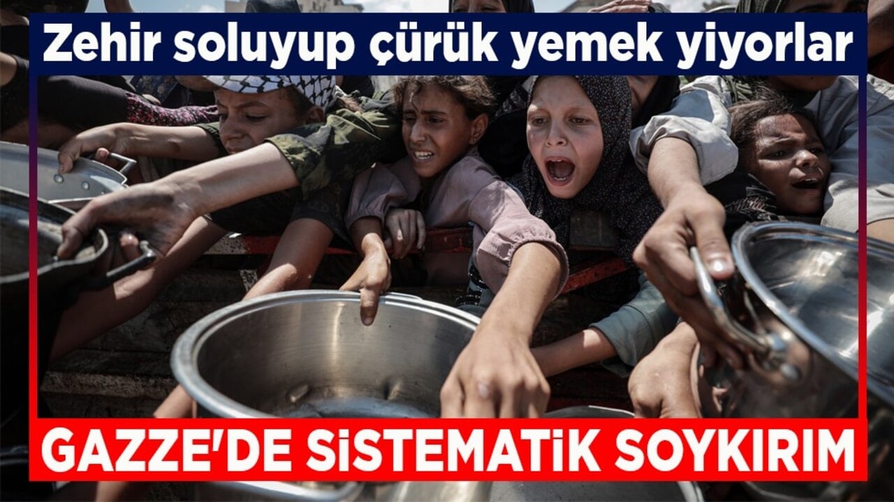 Zehir soluyup çürük yemek yiyorlar! Gazze'de sistematik soykırım