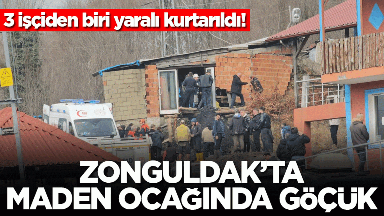 Zonguldak'ta maden ocağında göçük! 4 işçi mahsur kaldı