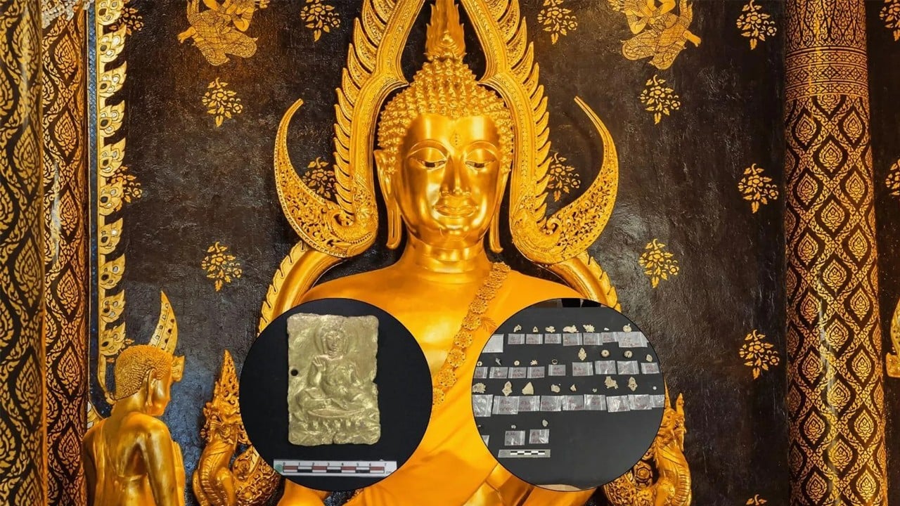 1300 yıllık sır açığa çıktı: Buda heykelinin altında altın levhalar