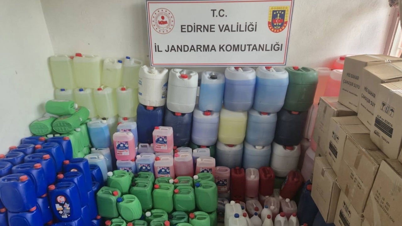 3 bin 168 litre sahte deterjan ele geçirildi! Piyasa değeri yaklaşık 2 milyon TL