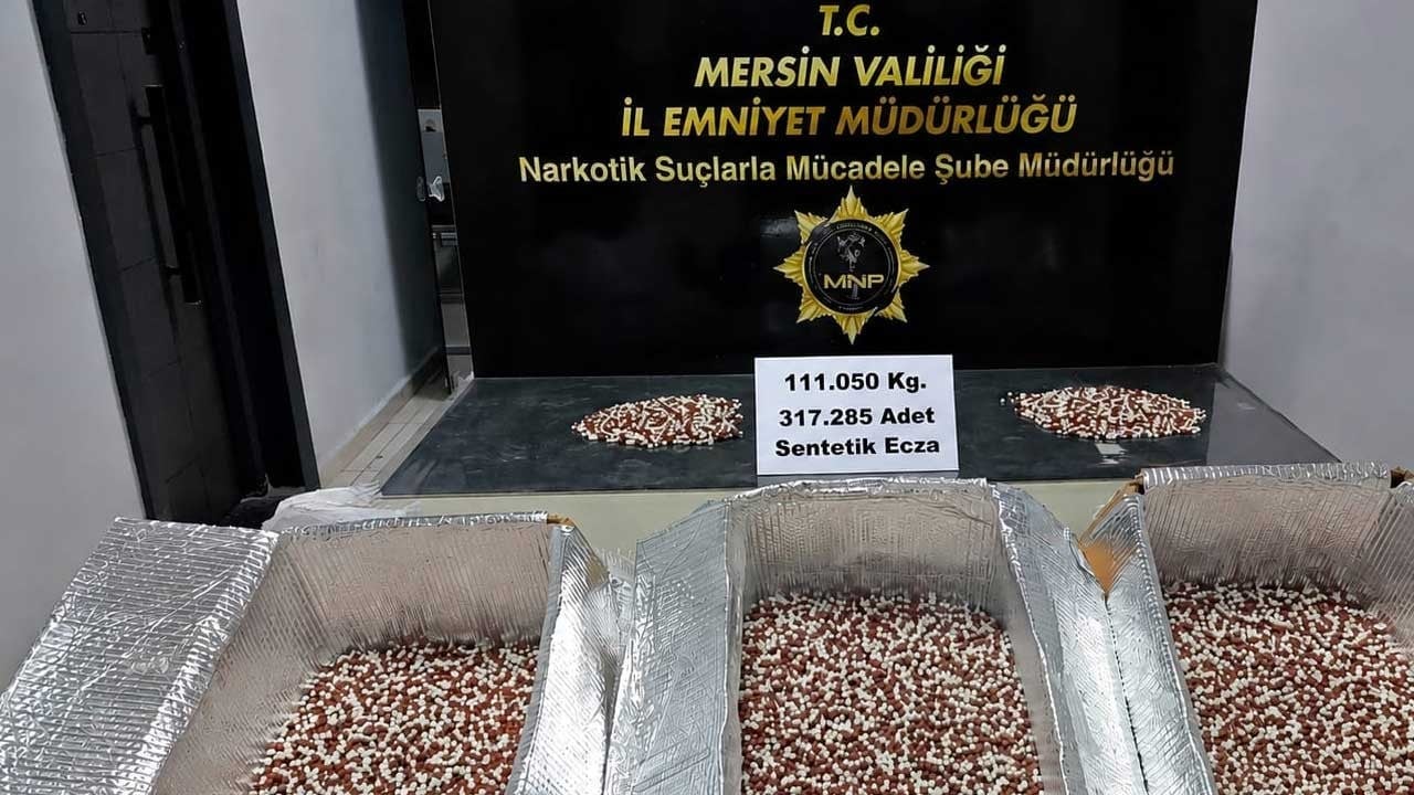 317 bin 285 adet sentetik ecza ele geçirildi