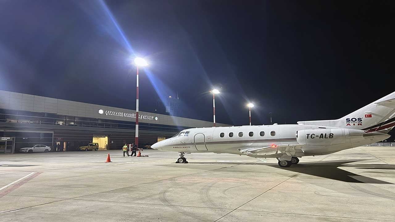 54 günlük bebek ambulans uçakla Ankara’ya sevk edildi