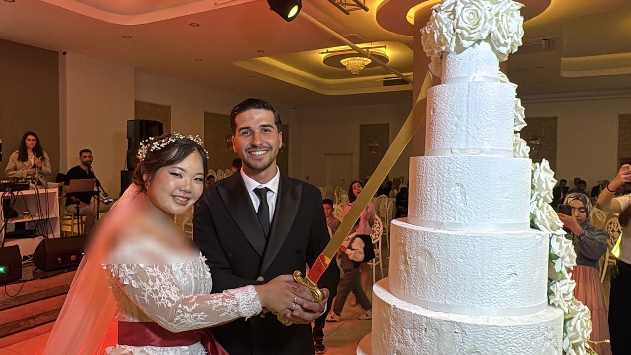 9 bin kilometrelik aşk Bolu’da düğünle taçlandı! Japon gelin halay çekti