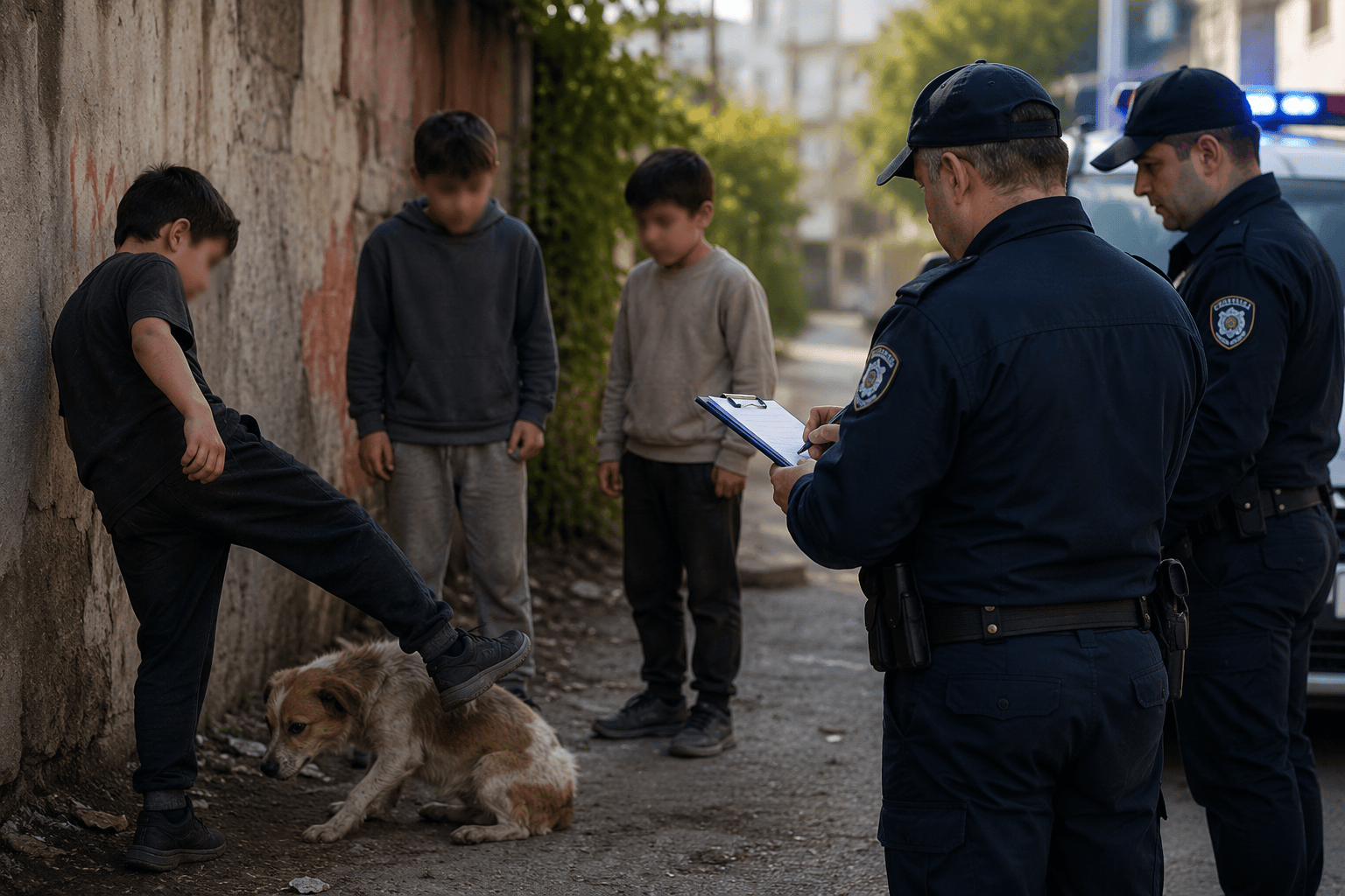 Adana'da hayvanlara eziyet eden 3 çocuk hakkında yasal işlem başlatıldı