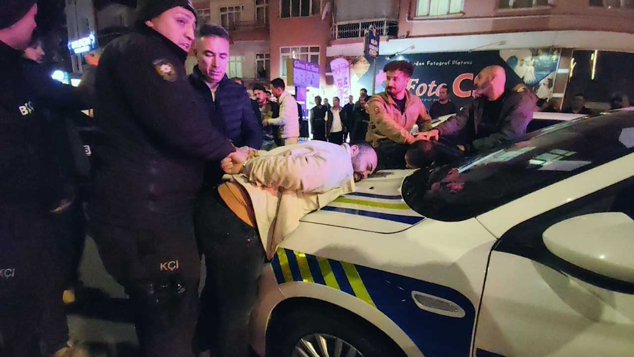 Alkollü sürücü haddini aştı! Şube müdürüne tekme attı