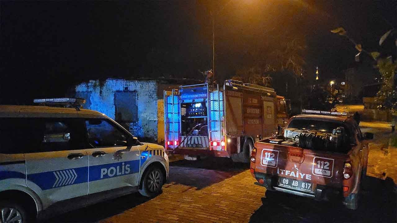 Aydın Efeler’de metruk binada alevler yükseldi! İtfaiyenin hızlı müdahalesi faciayı önledi