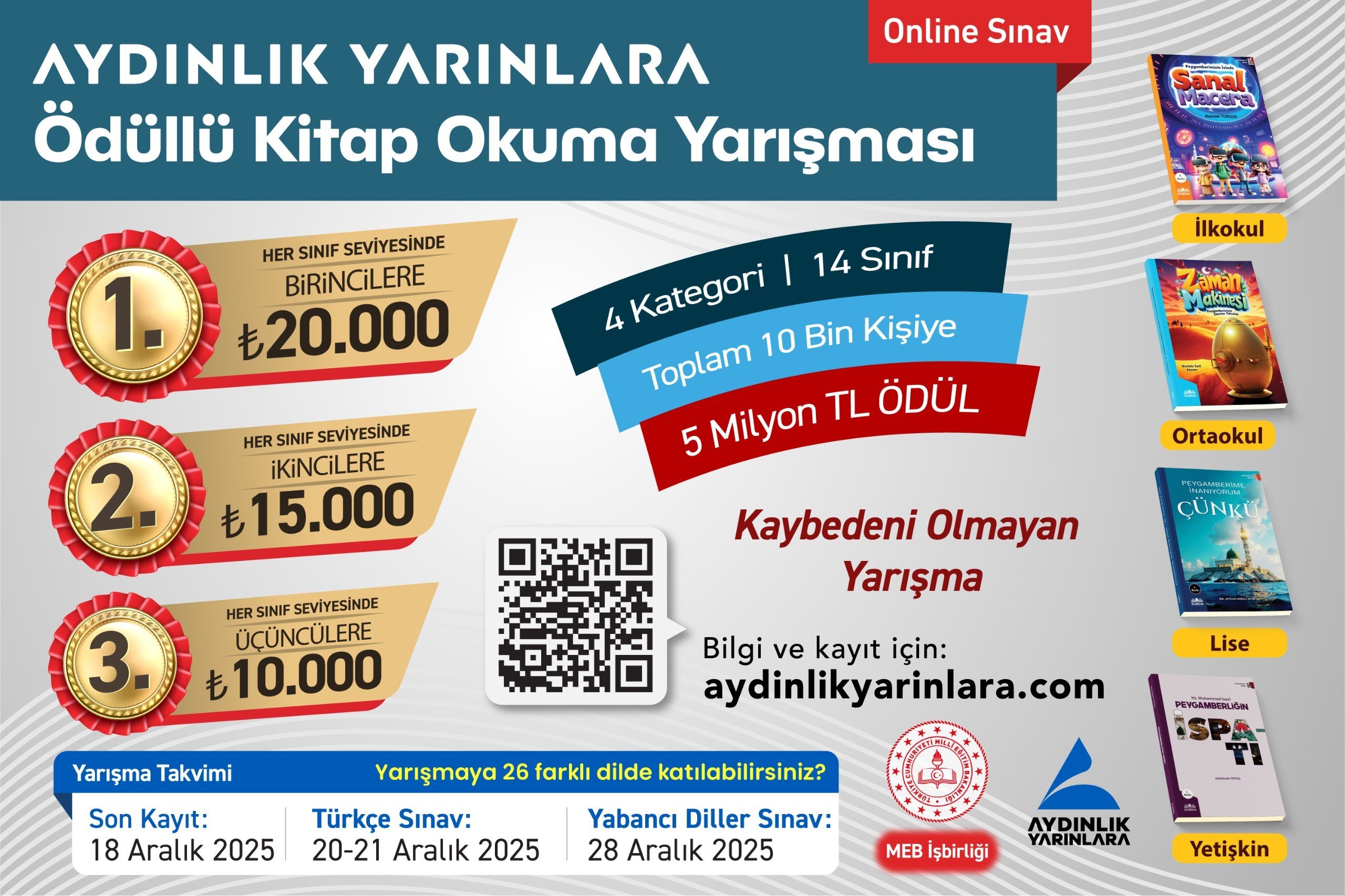 Aydınlık Yarınlara 4. Online Kitap Okuma Yarışması Başladı: 7 Kıtada 27 Dilde Büyük Eğitim Hamlesi