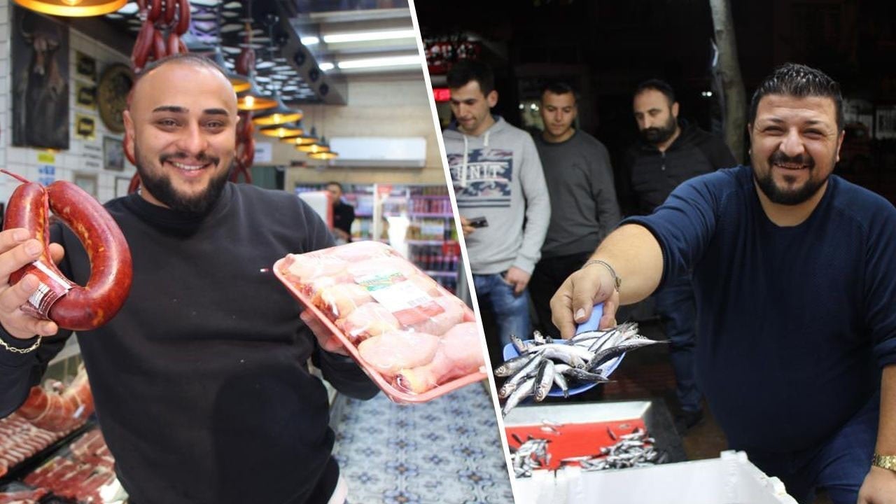 Balıkçı ile kasap kapıştı kazanan vatandaş oldu!
