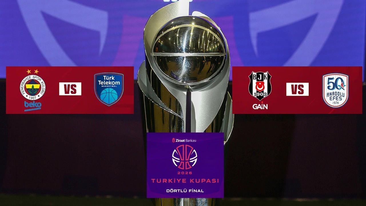 Basketbol Ziraat Bankası Erkekler Türkiye Kupası'nda Dörtlü Final heyecanı başlıyor