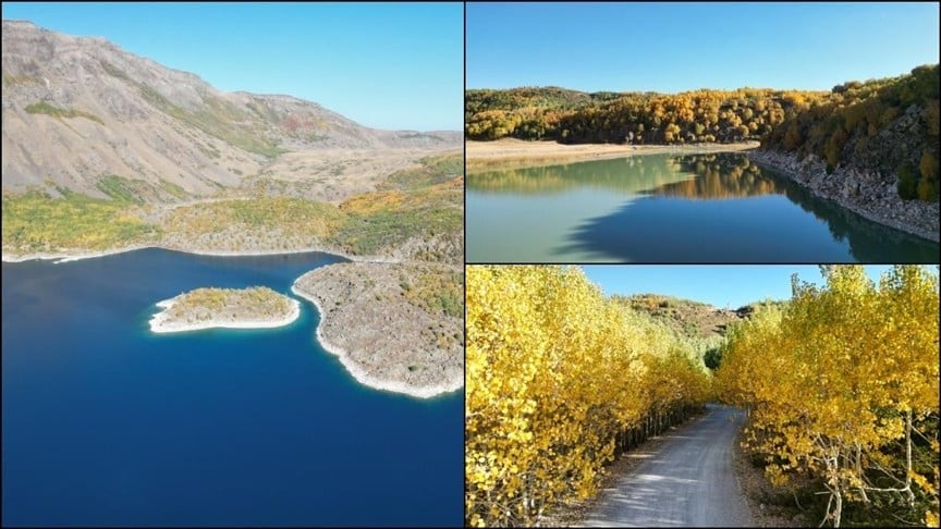 Bitlis'te göz kamaştıran mevsim değişimi! Renkler adeta kartpostalı andırıyor!