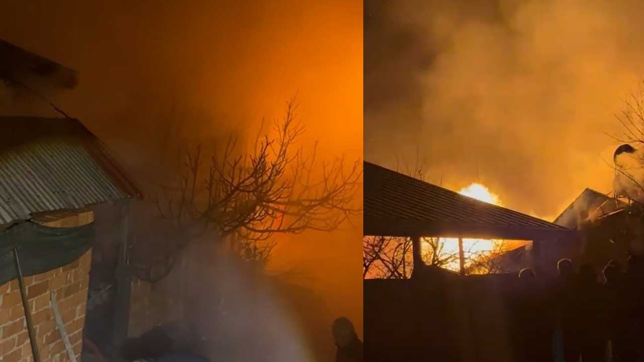 Bursa'da 2 ev alevlere teslim oldu