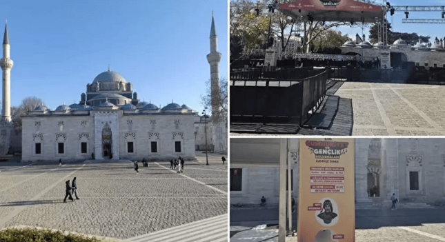 Cami önünde konser İBB rezaleti Fatih Kaymakamlığına takıldı