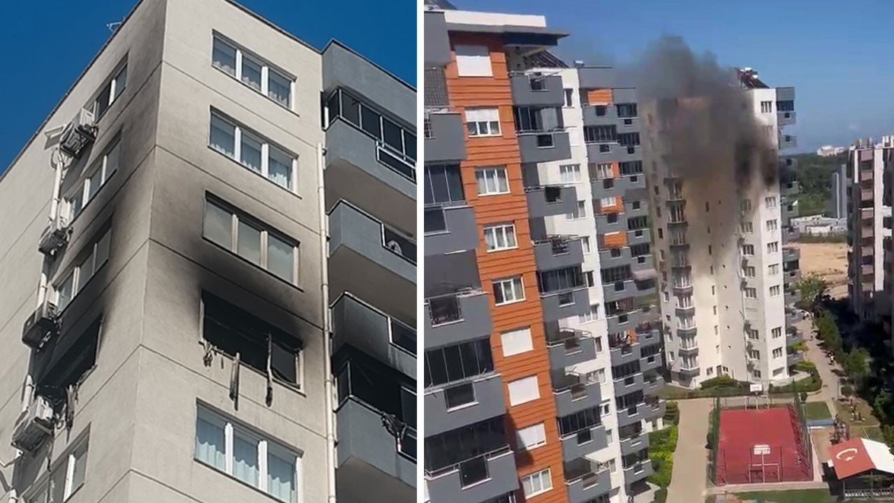 Çocuğun oynadığı mum daireyi küle çevirdi
