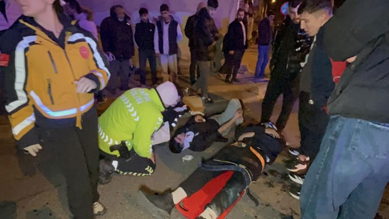 Çorlu’da korkunç kaza! 2 yaralı