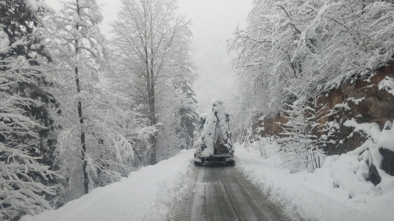 Doğu Karadeniz beyaza gömüldü! 4 ilde 371 yol ulaşıma kapandı